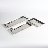Load image into Gallery viewer, Hammered Silver Serving Trays Set
