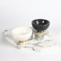 Load image into Gallery viewer, Bowl Black Marble and Brass
