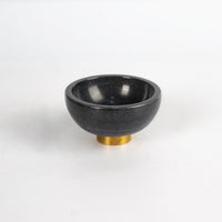 Load image into Gallery viewer, Bowl Black Marble and Brass
