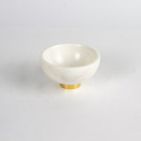 Load image into Gallery viewer, Bowl White Marble and Brass
