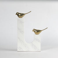 Load image into Gallery viewer, Table Top Bird Resting Sculpture
