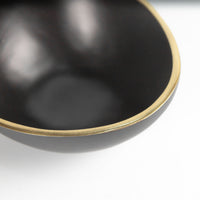 Load image into Gallery viewer, Set of Bowls Organic Shapes Black Gold
