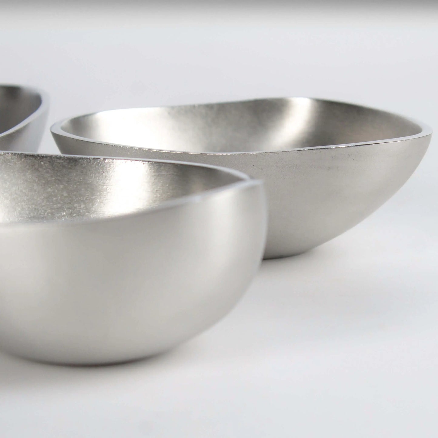 Set of Bowls Organic Shapes Silver - Pieces SA