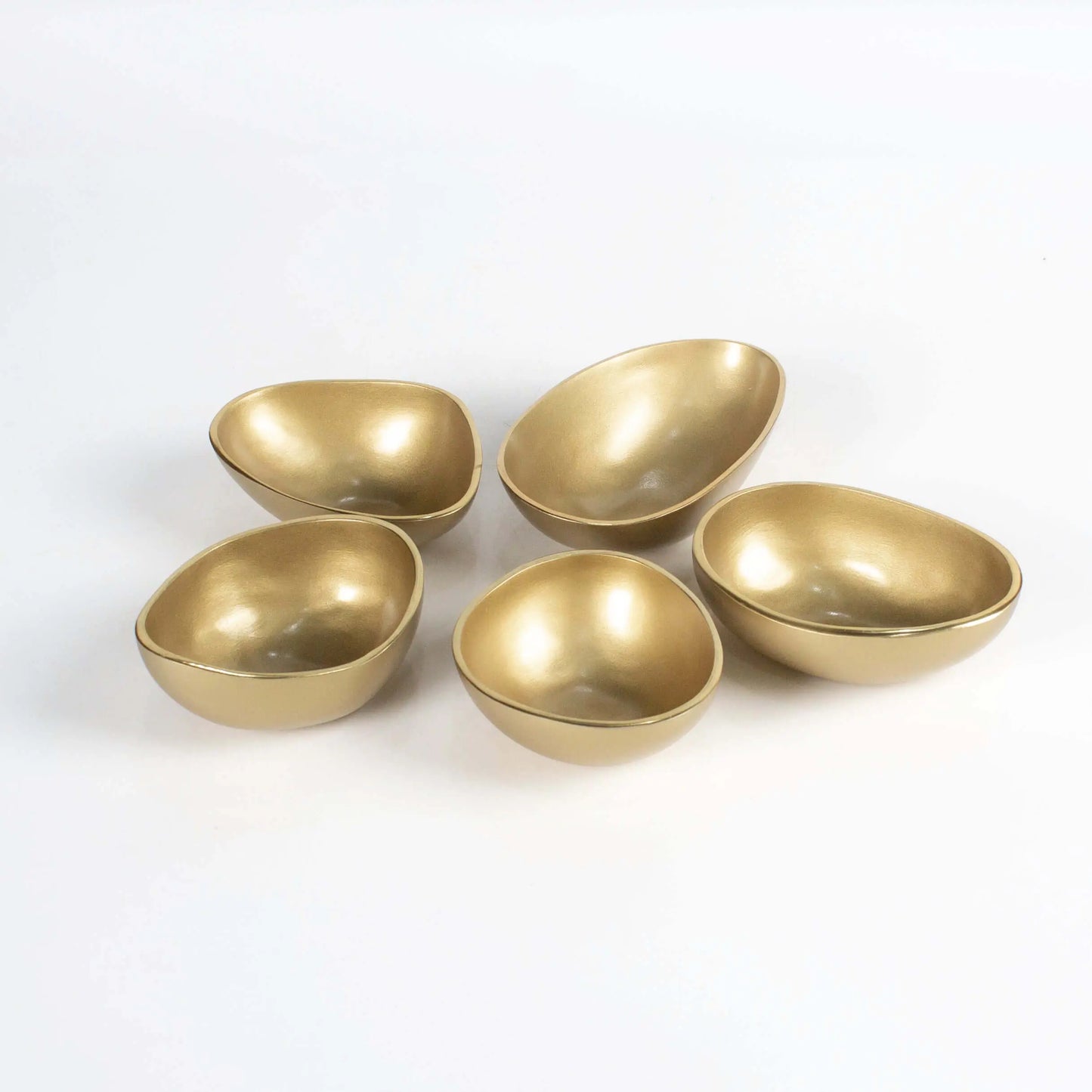 Set of Bowls Organic Shapes Gold - Pieces SA