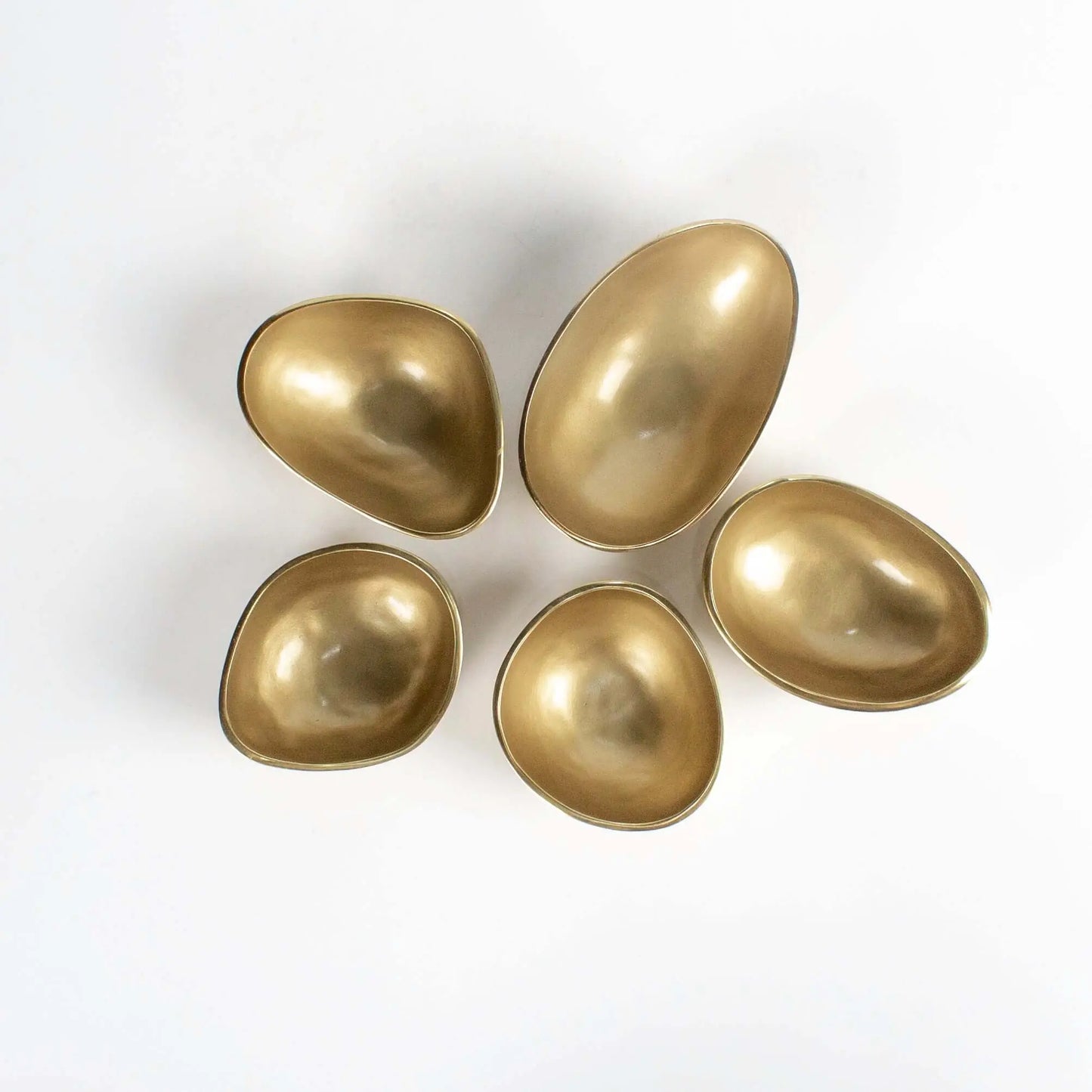 Set of Bowls Organic Shapes Gold - Pieces SA