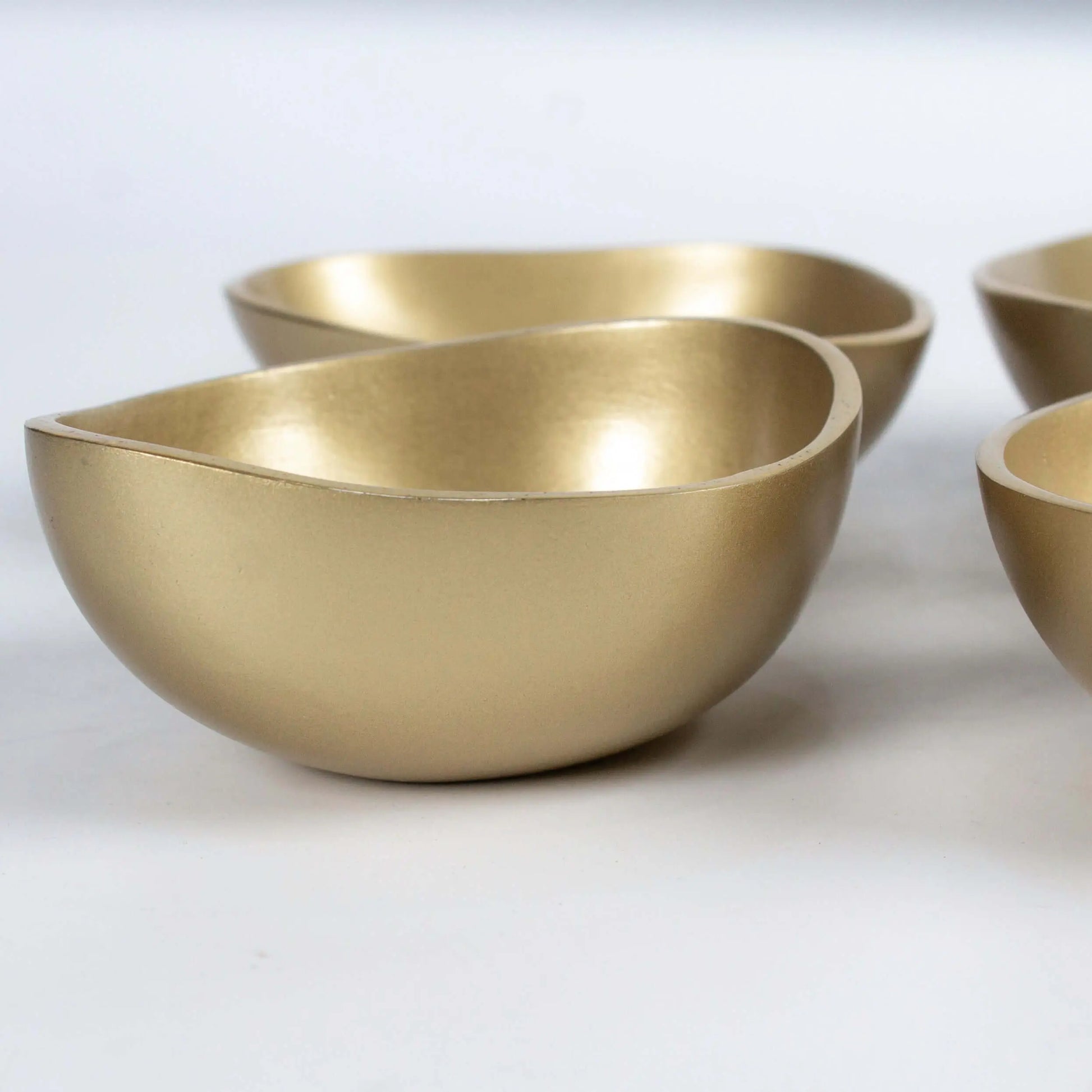 Set of Bowls Organic Shapes Gold - Pieces SA