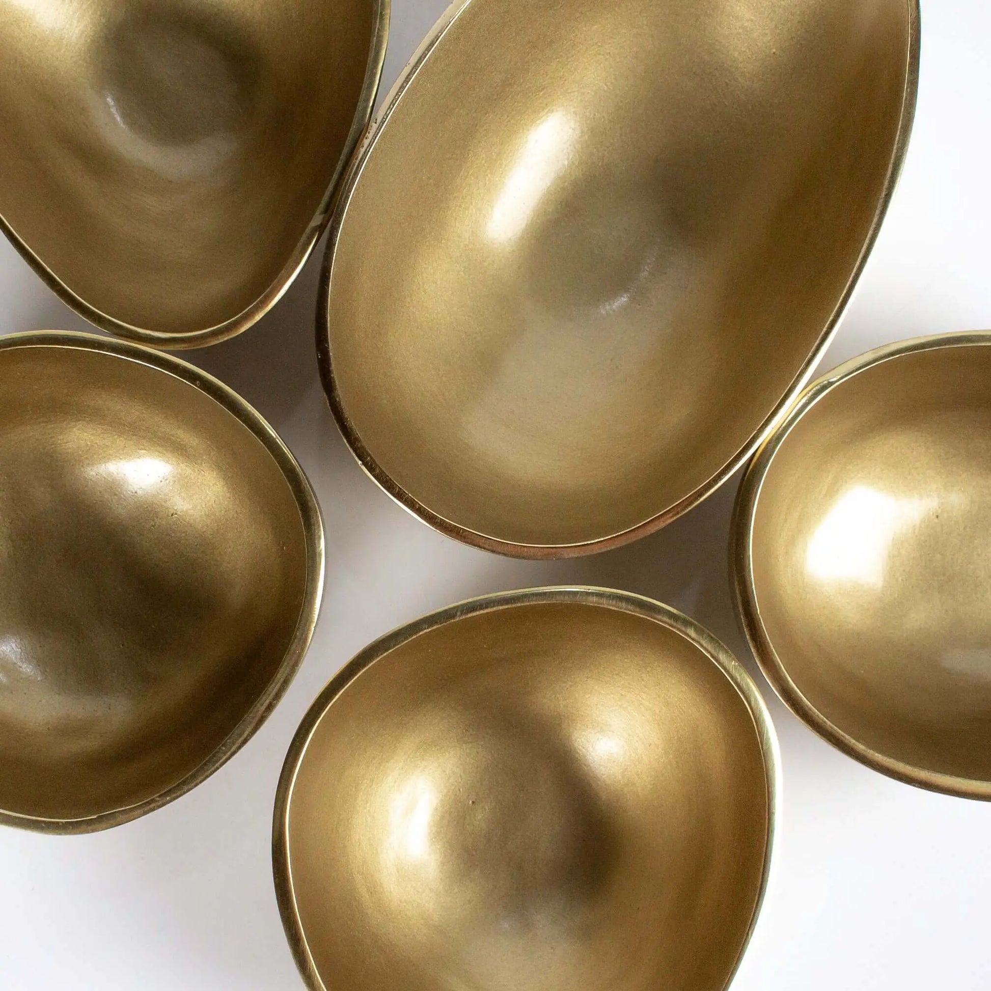 Set of Bowls Organic Shapes Gold - Pieces SA