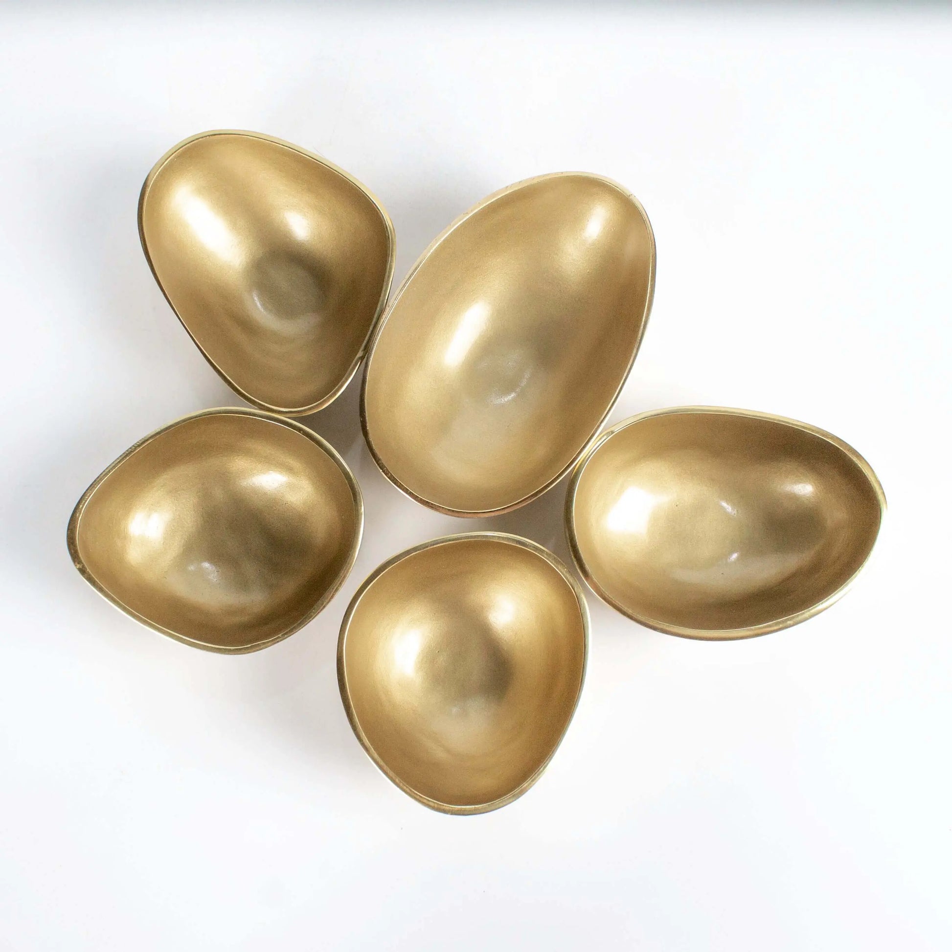 Set of Bowls Organic Shapes Gold - Pieces SA