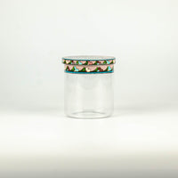 Load image into Gallery viewer, Glass Jar Blossom &amp; Aqua Small

