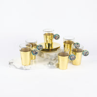 Load image into Gallery viewer, Tea Cup Brass Ichani Handle
