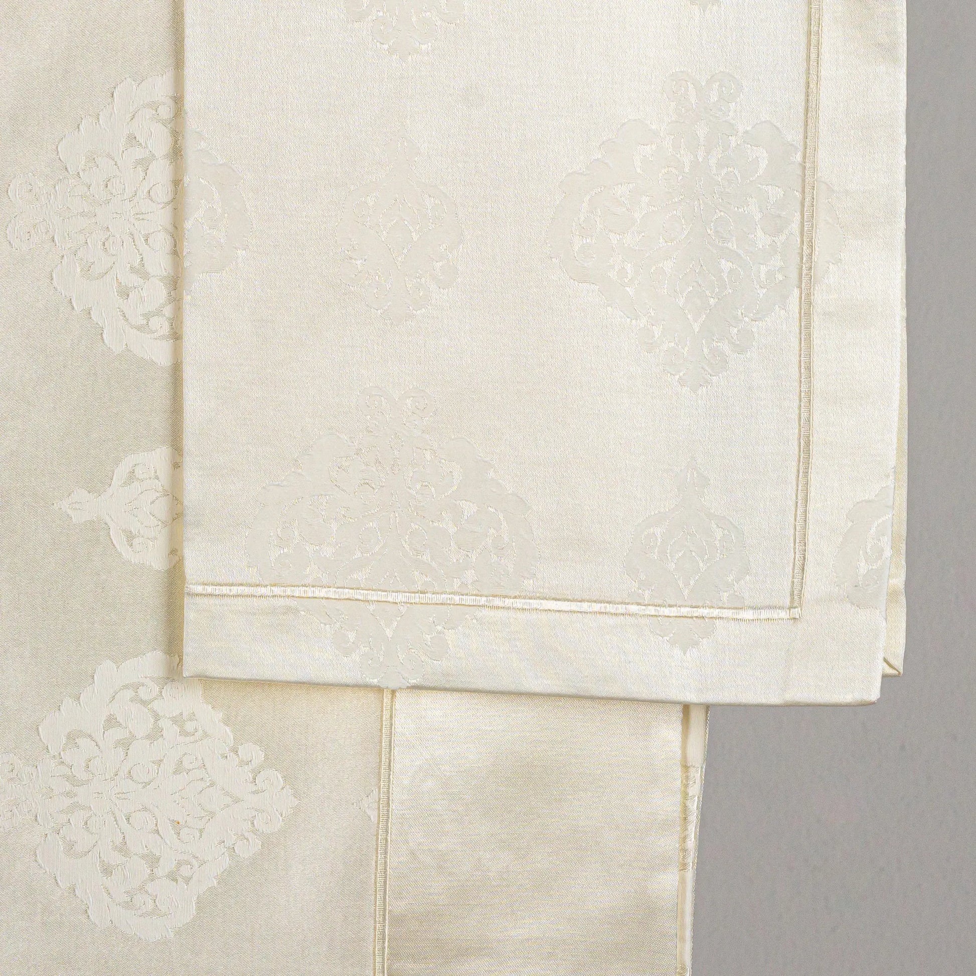 Table Cloth Set Damasque Ecru Beige - Pieces SA