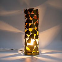 Load image into Gallery viewer, Table Lamp Abstract Cut Matt Gold
