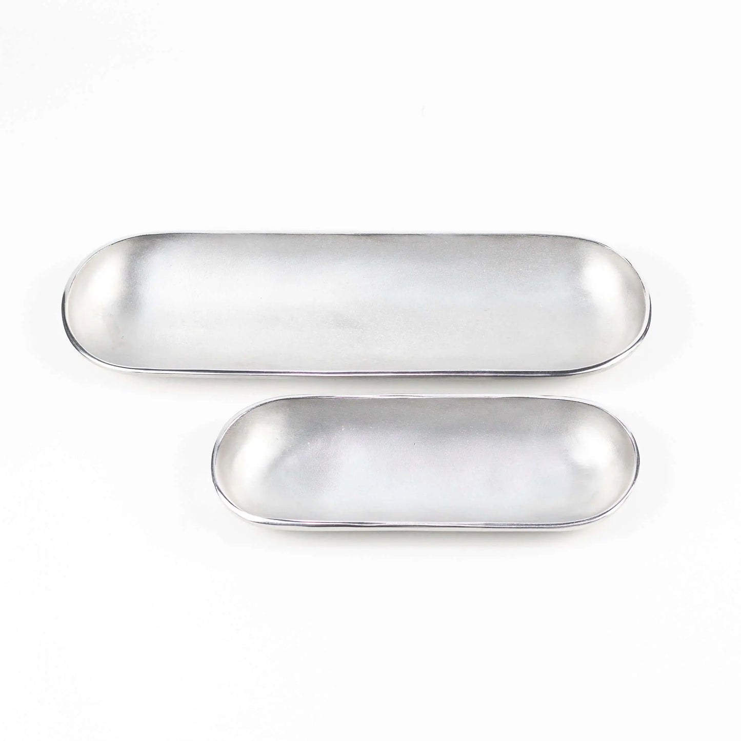 Long Platter Oval Set Silver - Pieces SA