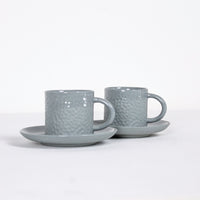 Load image into Gallery viewer, Pure Love Porcelain Coffee Cup Grey
