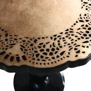 Crochet Side Table Gold leaf - Pieces SA