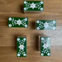 Load image into Gallery viewer, Rectangular Green Plexi Box Sadaf Floral Pattern
