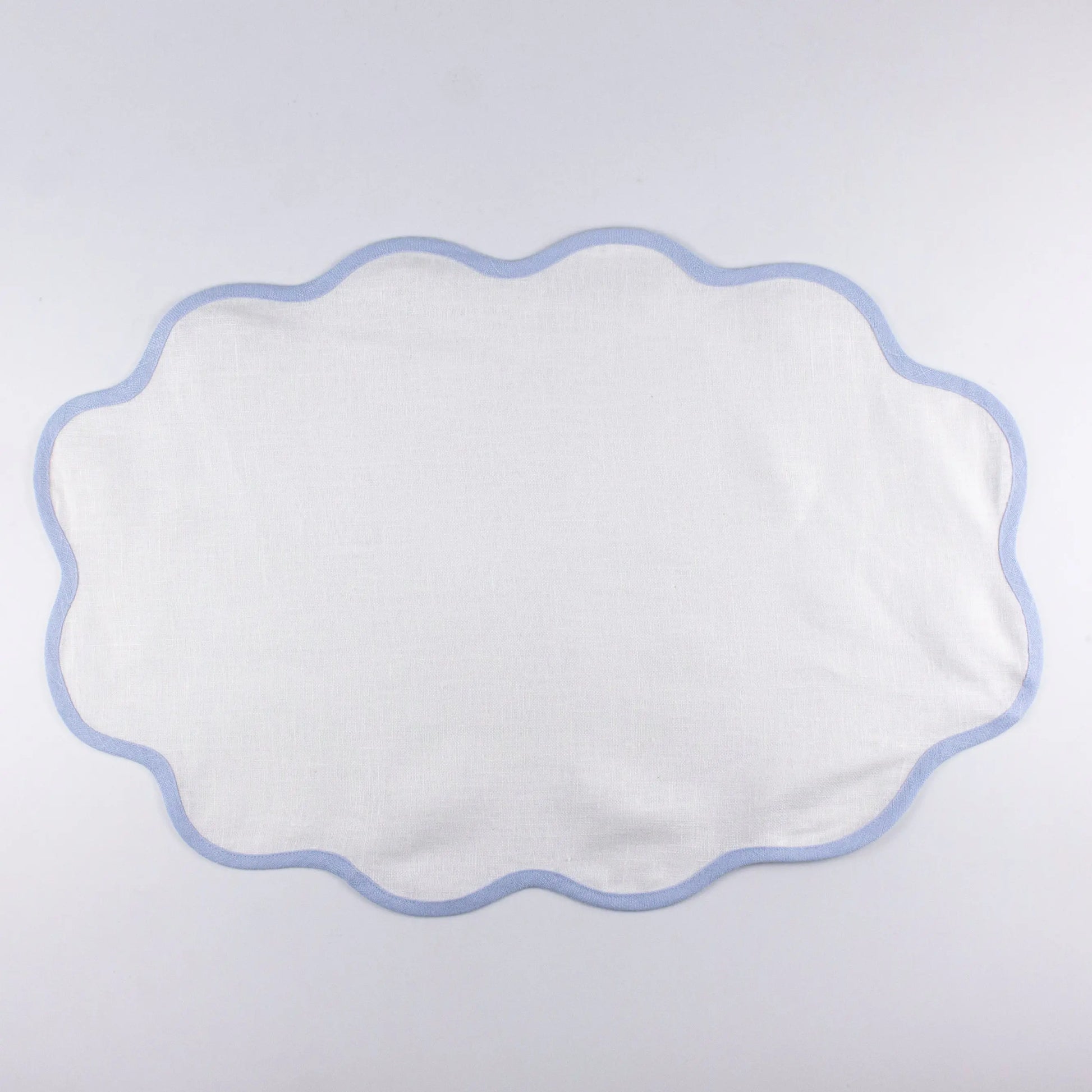 Scallop Mat-Set of 4-Ice Blue - Pieces SA