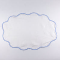 Load image into Gallery viewer, Scallop Mat-Set of 4-Ice Blue

