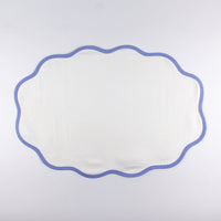 Load image into Gallery viewer, Scallop Mat-Set of 4-Sky Blue
